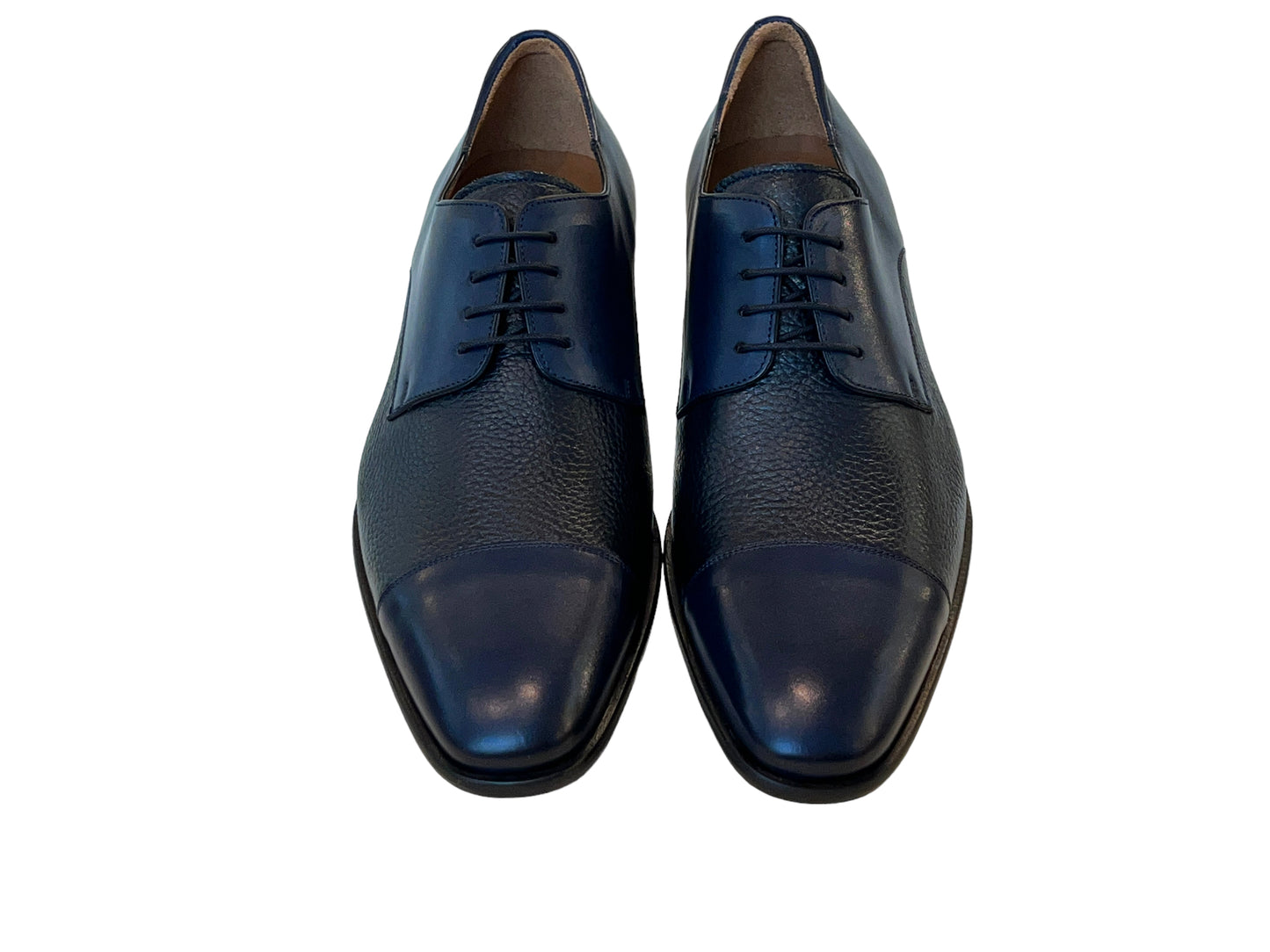 Mezlan Captoe Deer Lace up- Navy