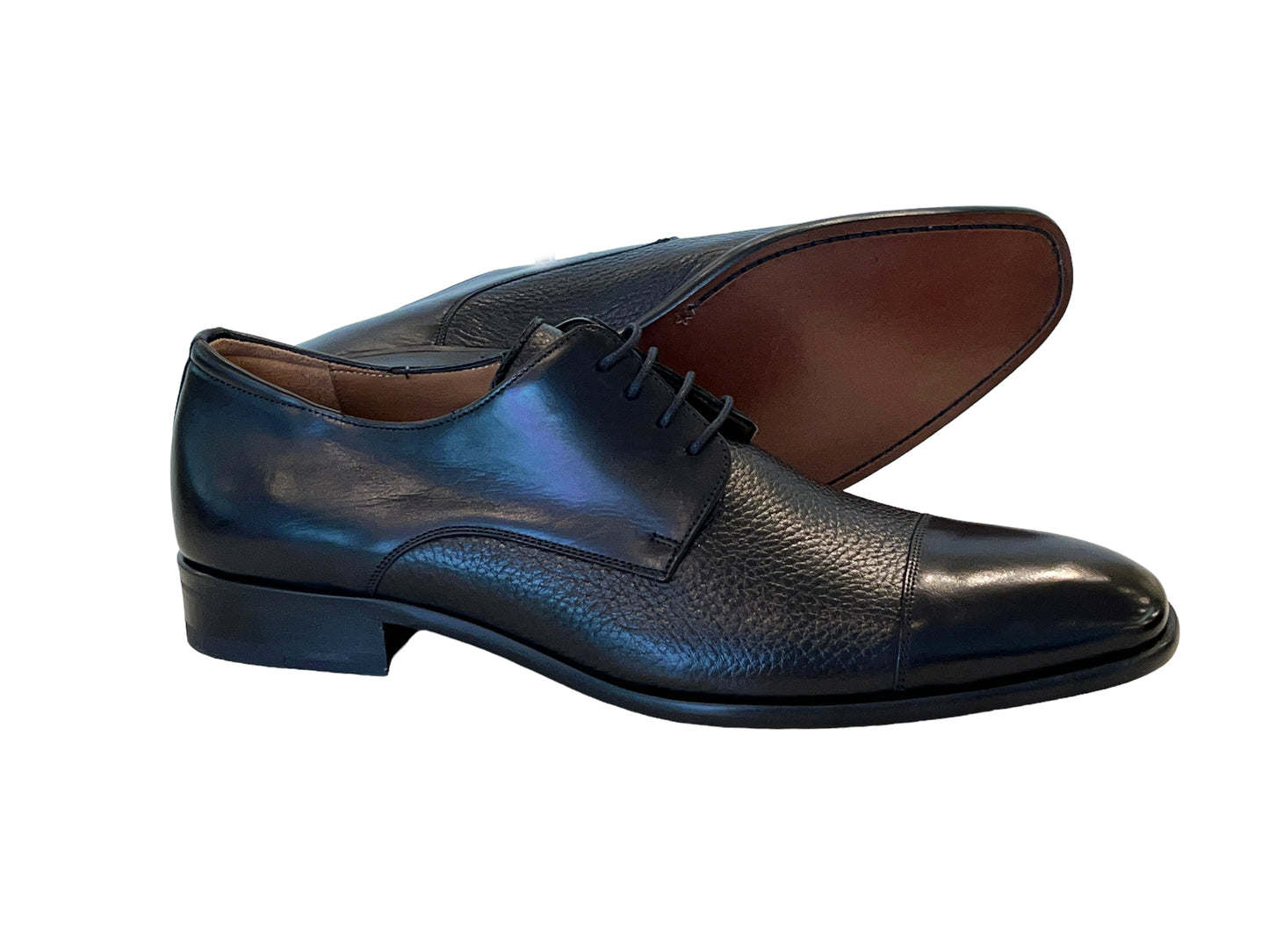 Mezlan Captoe Deer Lace up- Black