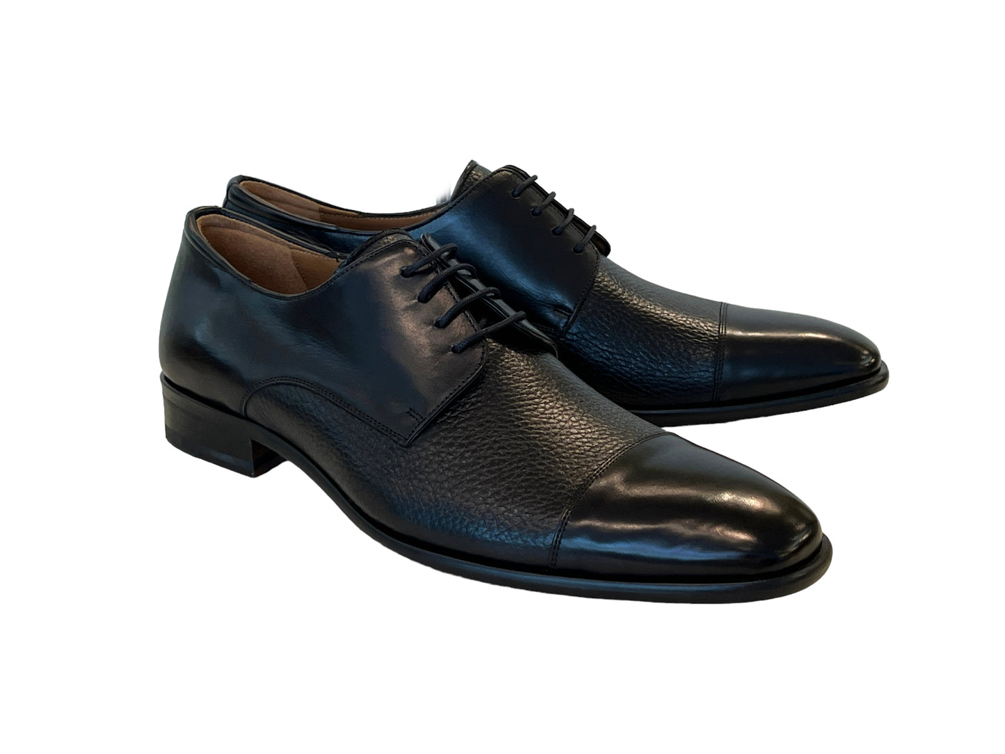Mezlan Captoe Deer Lace up- Black