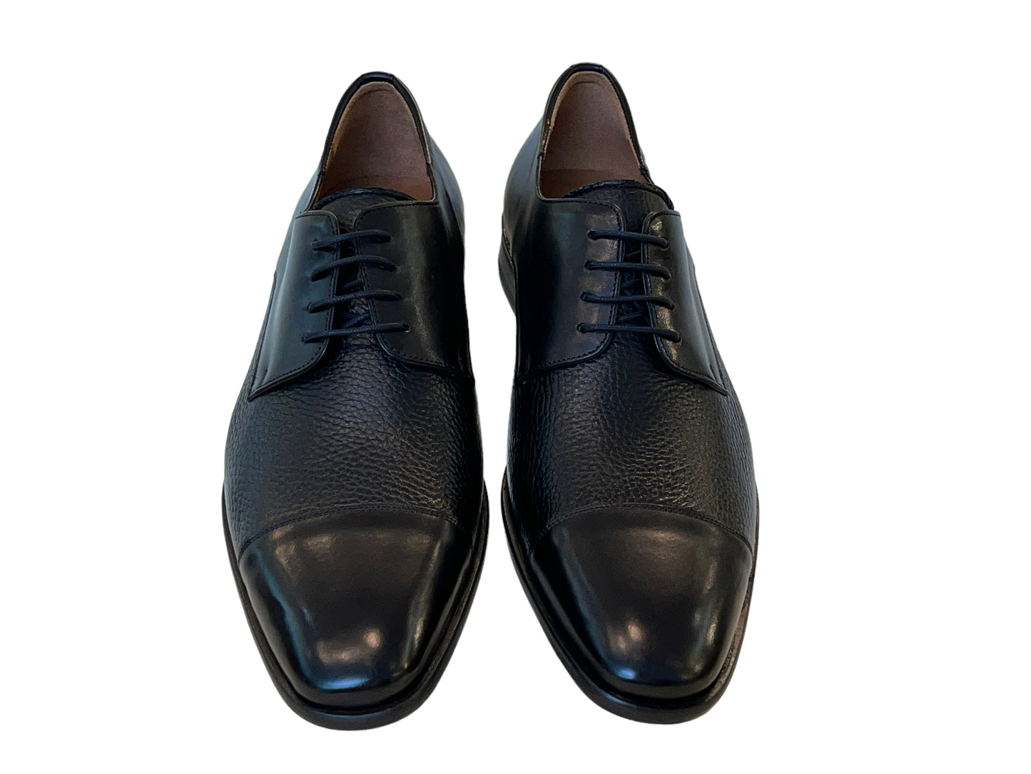 Mezlan Captoe Deer Lace up- Black