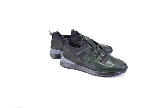Pelle Line - 9571 Leather sneaker- Green