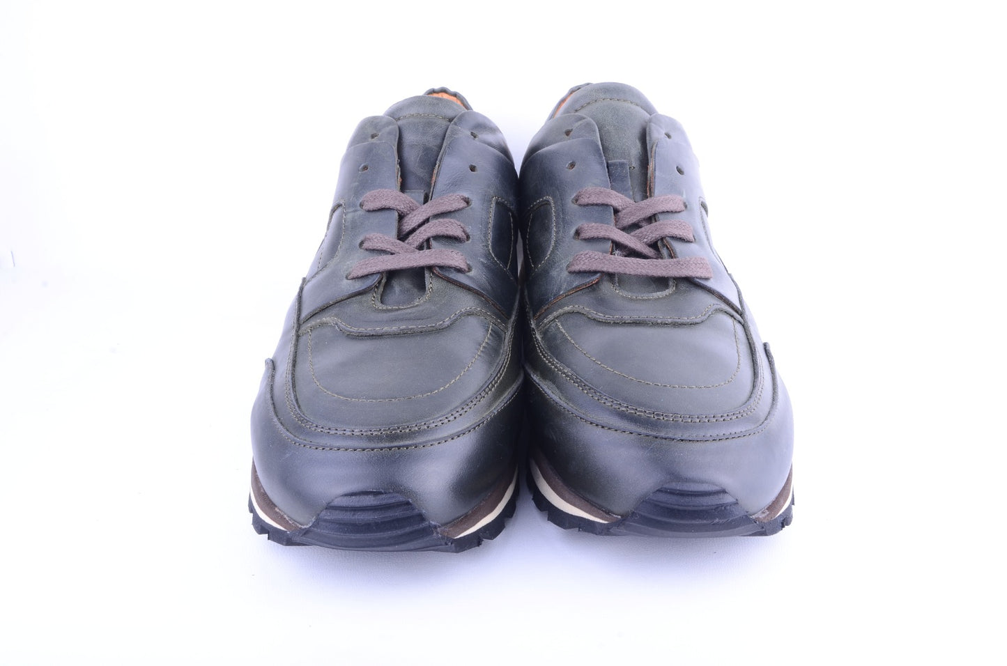 Pelle Line- 5753 Full Leather fashion Sneaker- Green