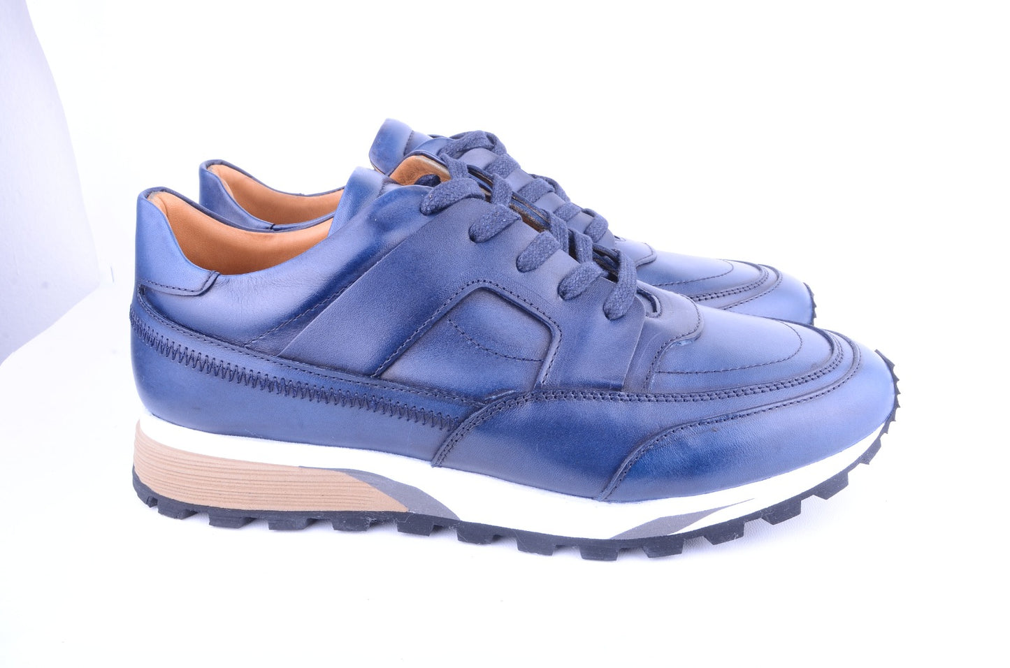 Pelle Line - 5752 Leather sneaker- Navy