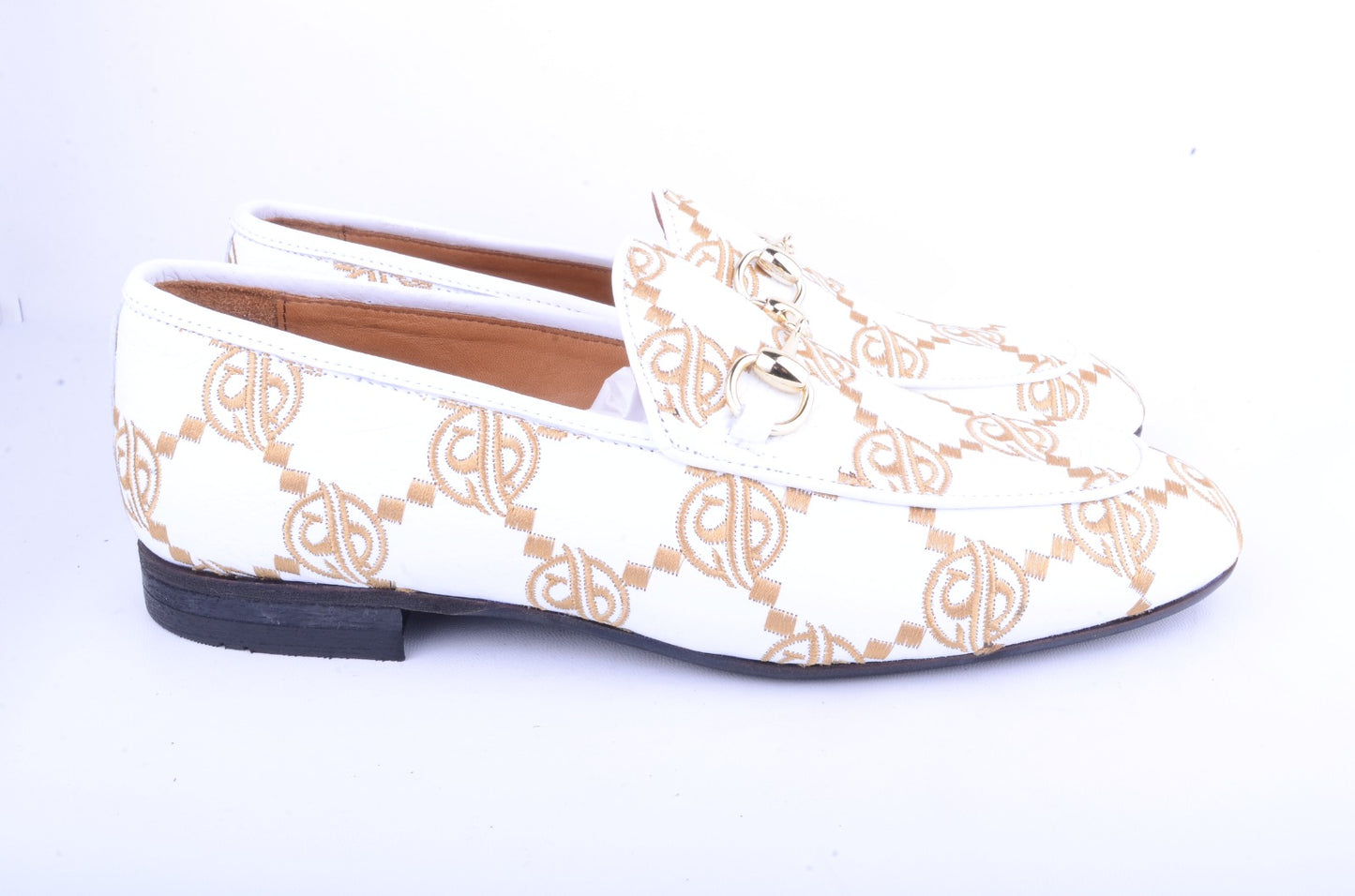 Pelle Line- 5983 Bit Buckle loafer -White