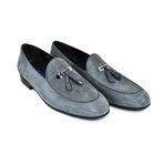 Corrente 5000 Laser Printed Suede Tassel Loafer - Grey