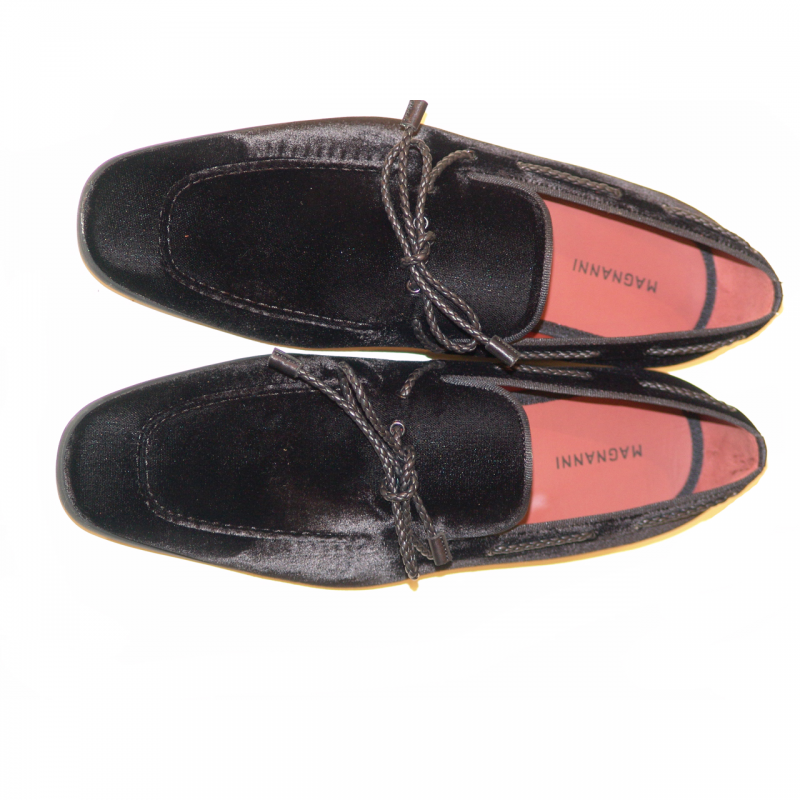 Magnanni Exclusive 17922 Velvet Bow Loafer - Black