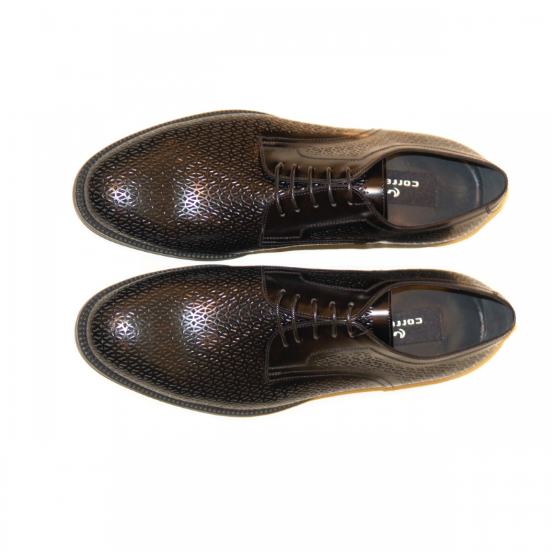 Corrente 3334 Laser Print Comfort Lace Up - Black