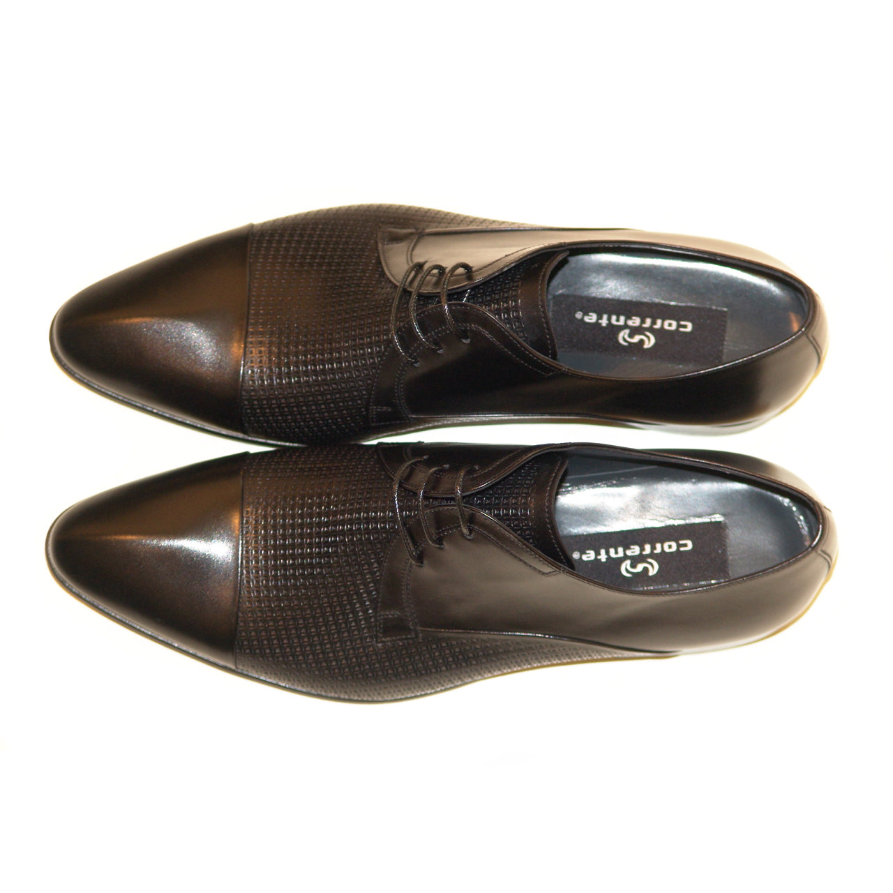 Corrente 3670 Cap Toe Lace Up - Black