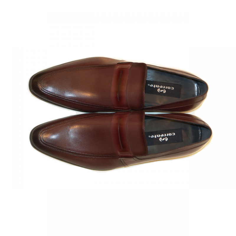 Corrente 4127 Perforated Loafer - Burgundy