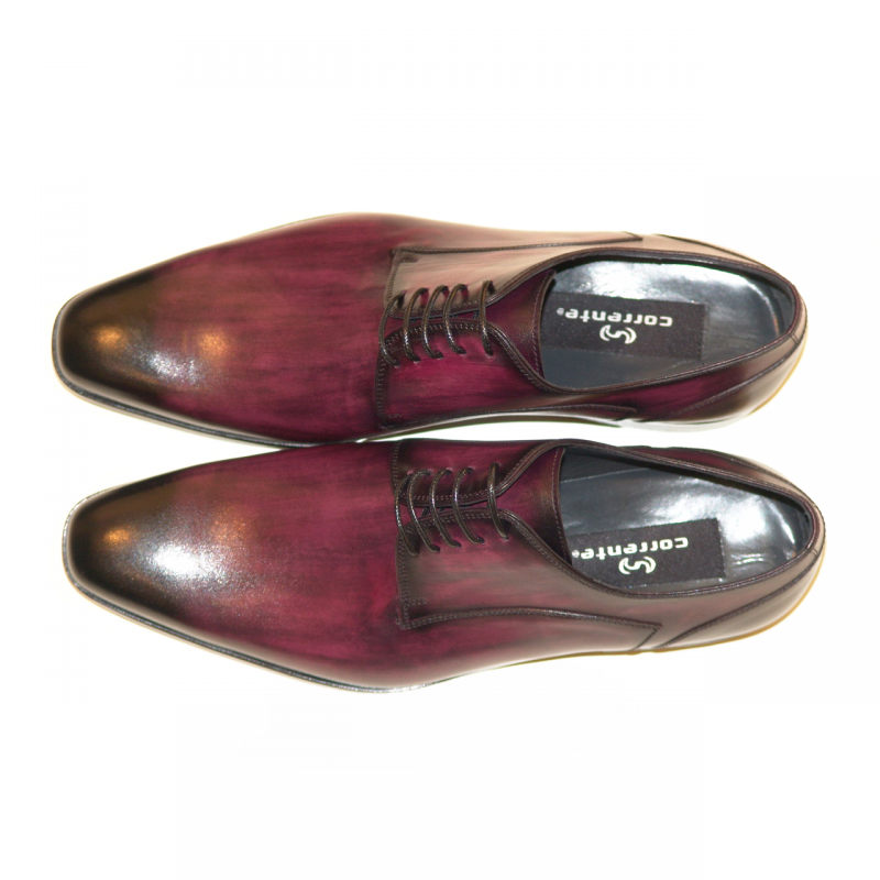 Corrente 4368 Plain Toe Lace Up - Plum