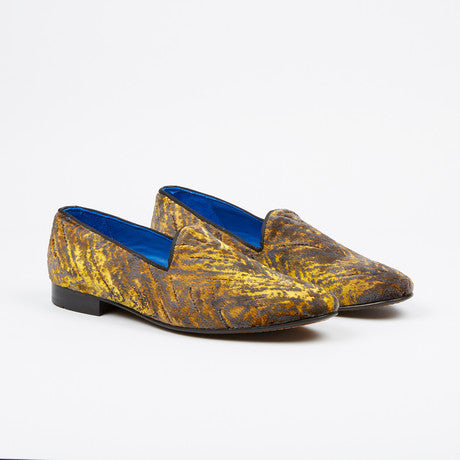 Fertini 80200 Low Vamp Loafer - Gold Velvet