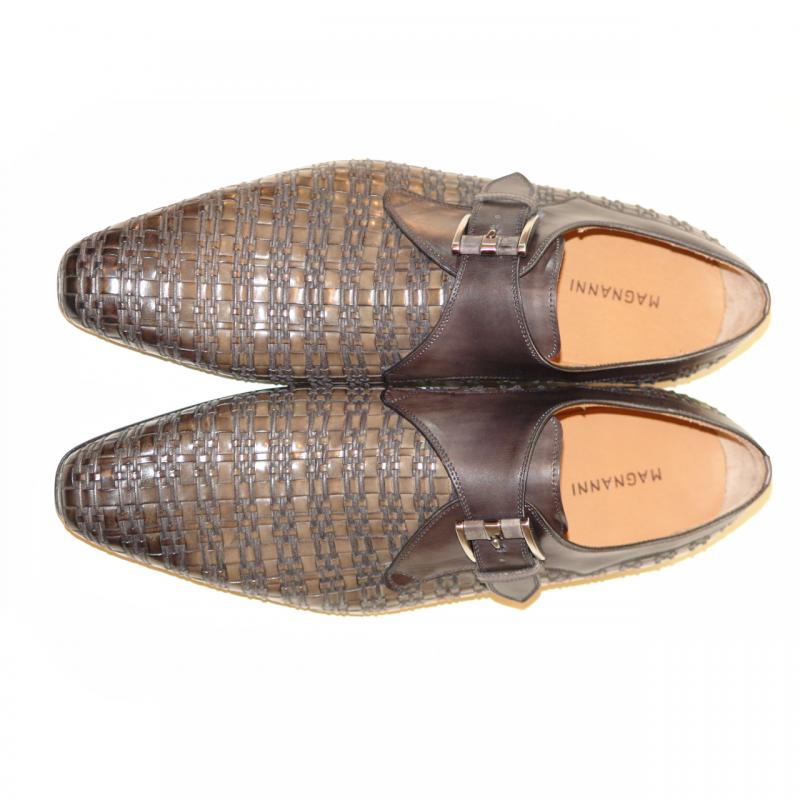 Magnanni Exclusive 17023 Woven Monk Strap - Grey