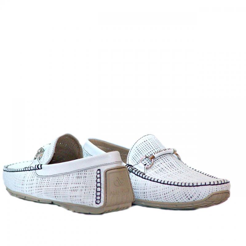 Aldo Bruè 584 Bit Driving Shoe - White