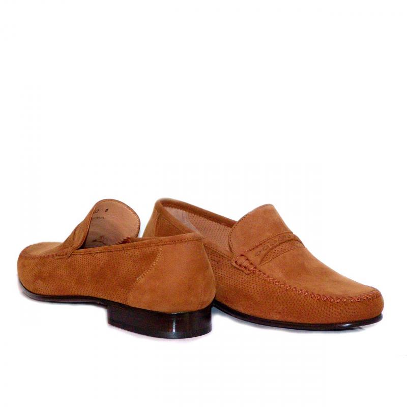 Magnanni 8752 Soft Nubuck Moccasin - Cognac