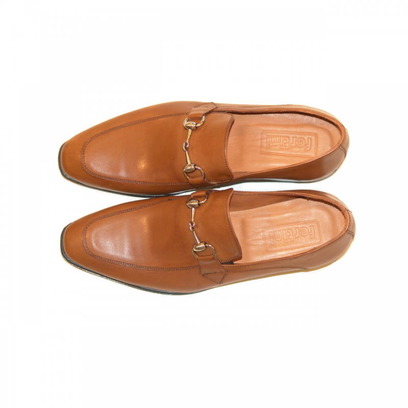 Fertini C152 Classic Buckle Loafer - Cognac