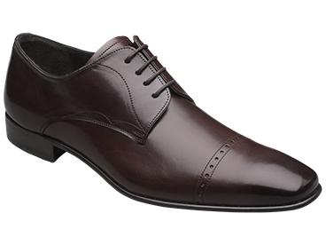 Mezlan Milton Perforated Cap Toe Lace Up - Brown