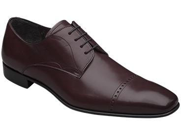 Mezlan Milton Perforated Cap Toe Lace Up - Burgundy