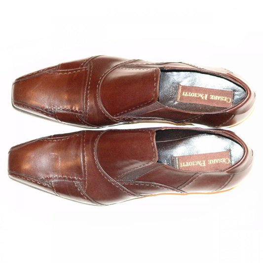 Cesare Paciotti 24537 Patch Stitched Loafer - Brown