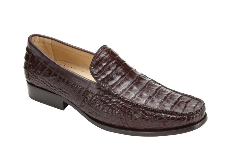 Belvedere 8102 Genuine Crocodile Loafer - Brown