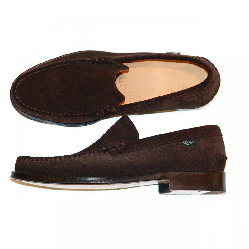 Paraboot Yale Classic Suede Loafer - Brown