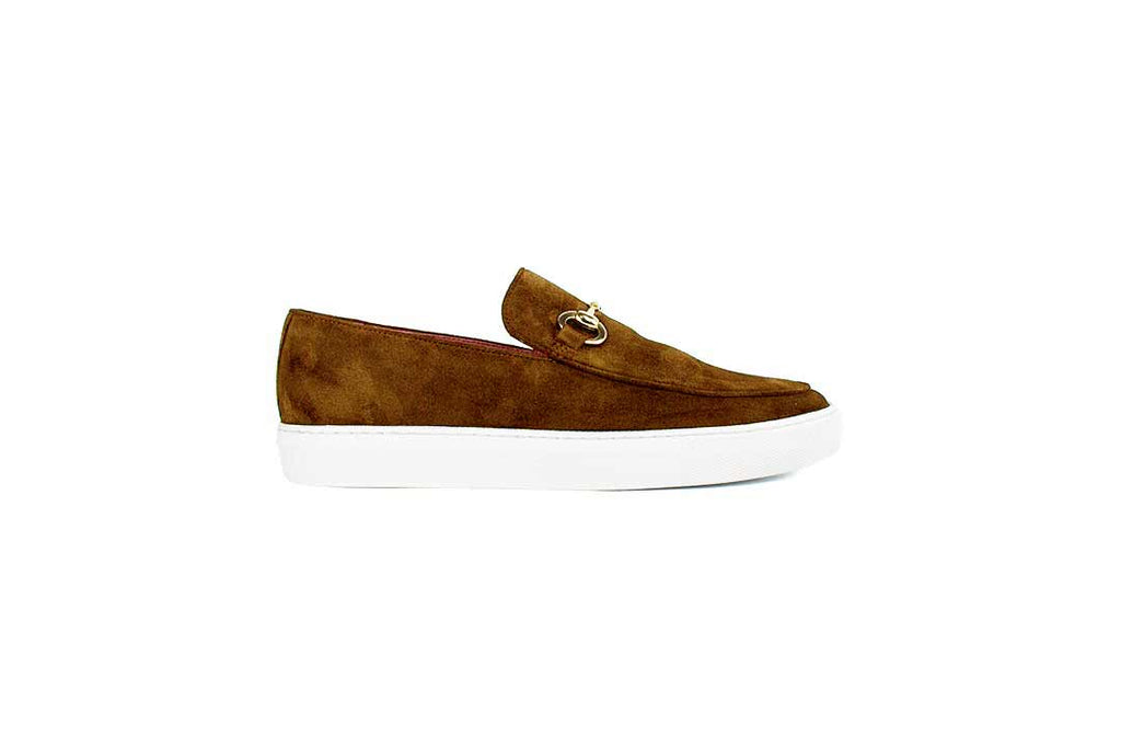 Pelle Line Santino Casual Buckle Loafer- Whisky Suede
