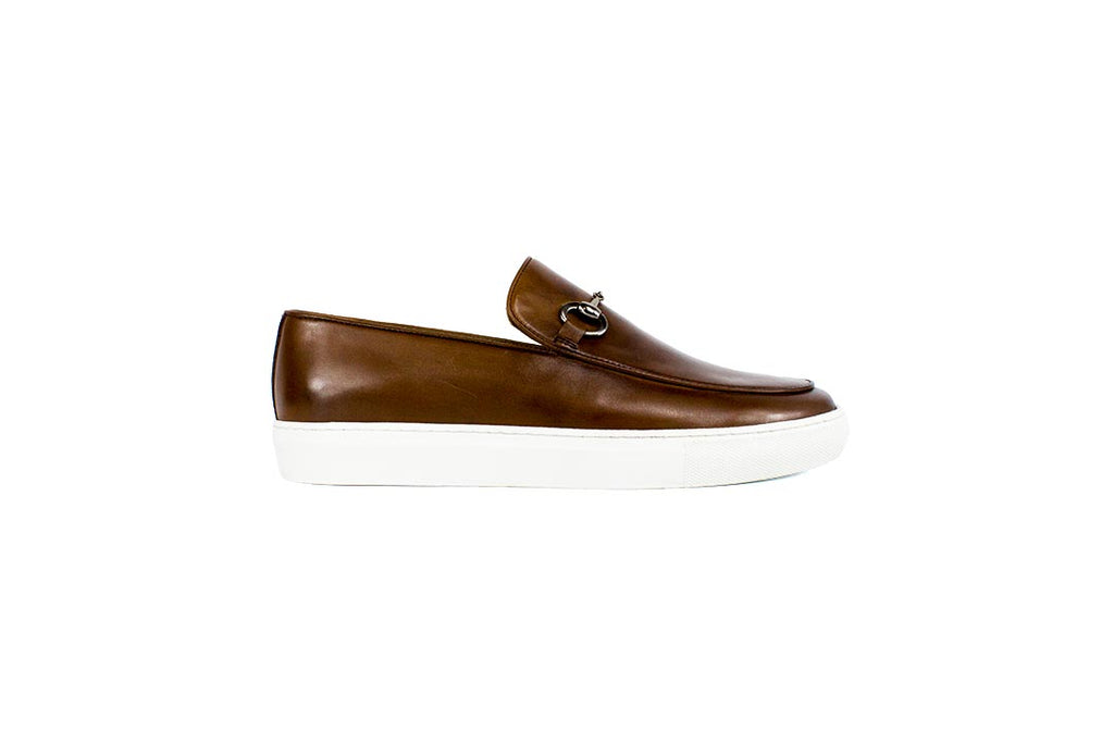 Pelle Line Santino Casual Buckle Loafer- Whisky