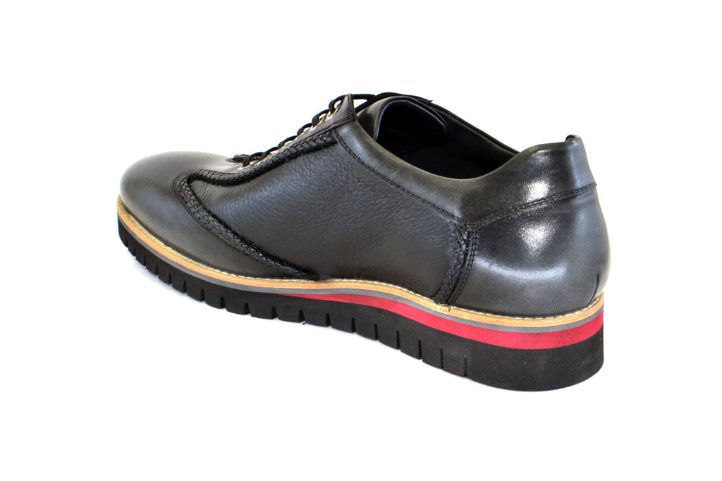 Corrente 4002 Fashion Sneaker- Black/Grey