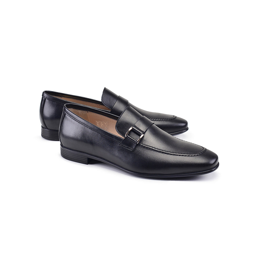 Pelleline 5814 side Buckle loafer- Black