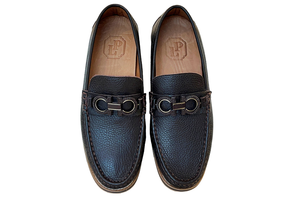 Pelle Line 5902-  Casual Buckle loafer -Brown