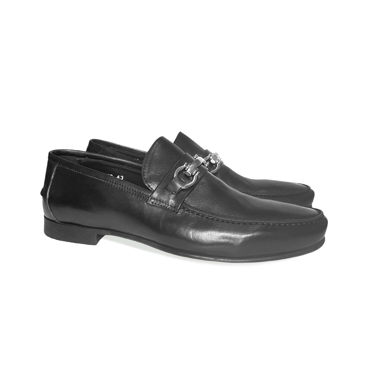Pelle Line Exclusive 8320 Buckle Loafer- Black
