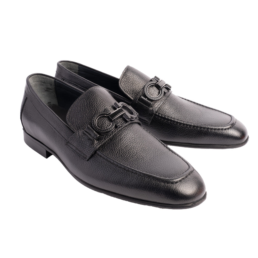 Pelle Line Chello- Buckle loafer -Black – PellelineshoesRack