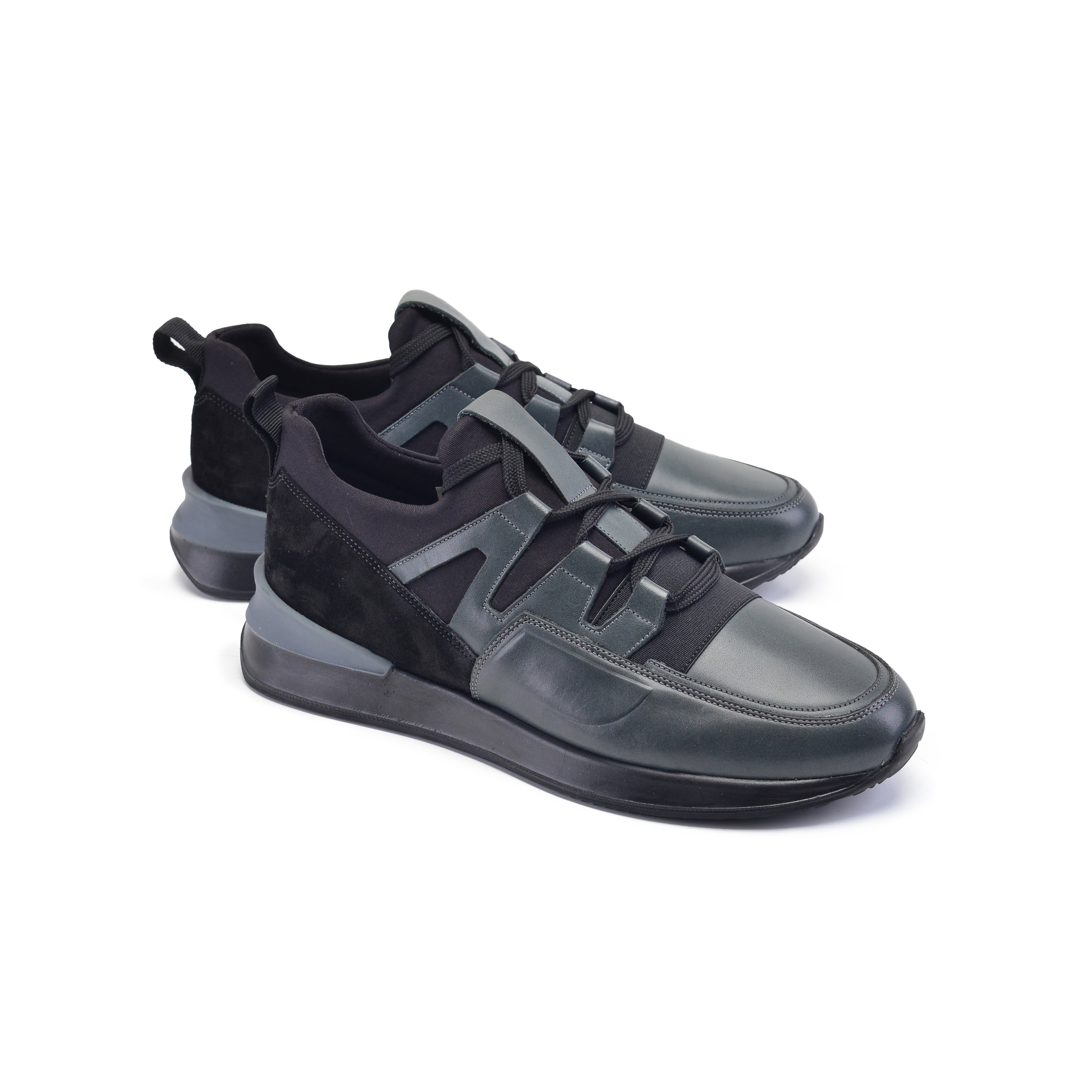 Pelle Line - 9571 Leather sneaker- Grey