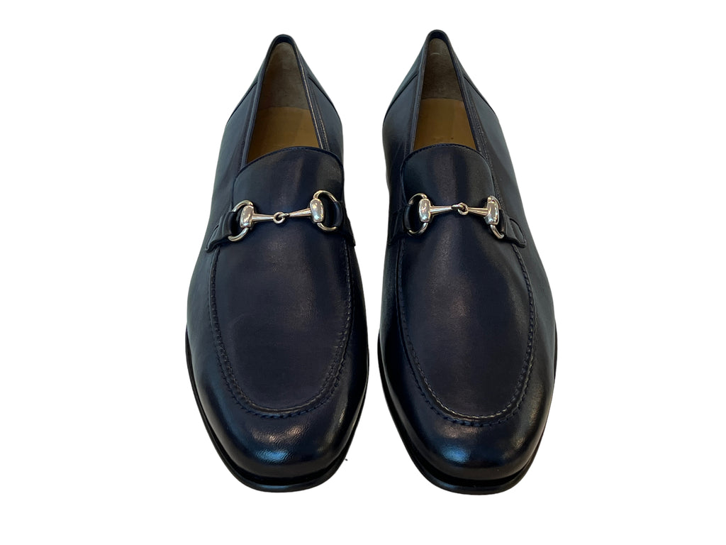 Mezlan Bit Buckle Loafer- Navy