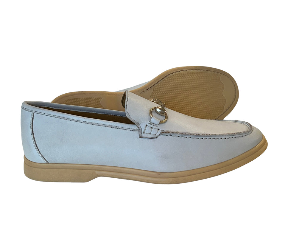 Mezlan Bit Buckle Loafer casual- Bone