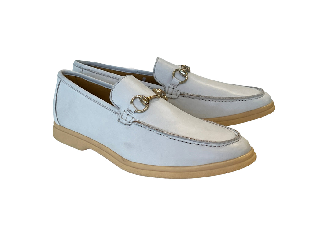 Mezlan Bit Buckle Loafer casual- Bone