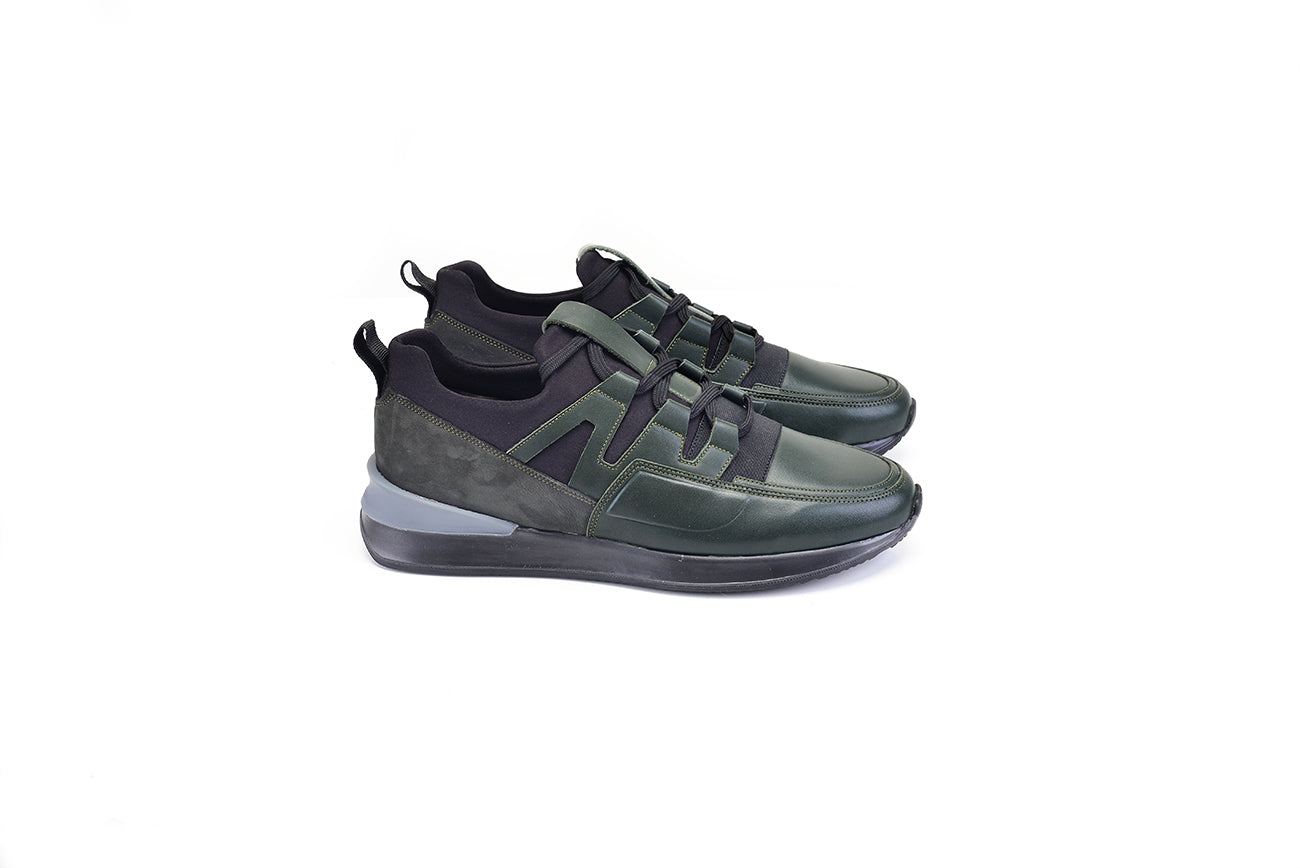Pelle Line - 9571 Leather sneaker- Green