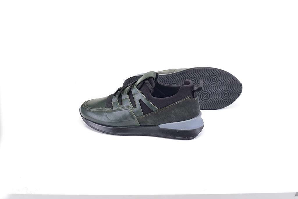 Pelle Line - 9571 Leather sneaker- Green