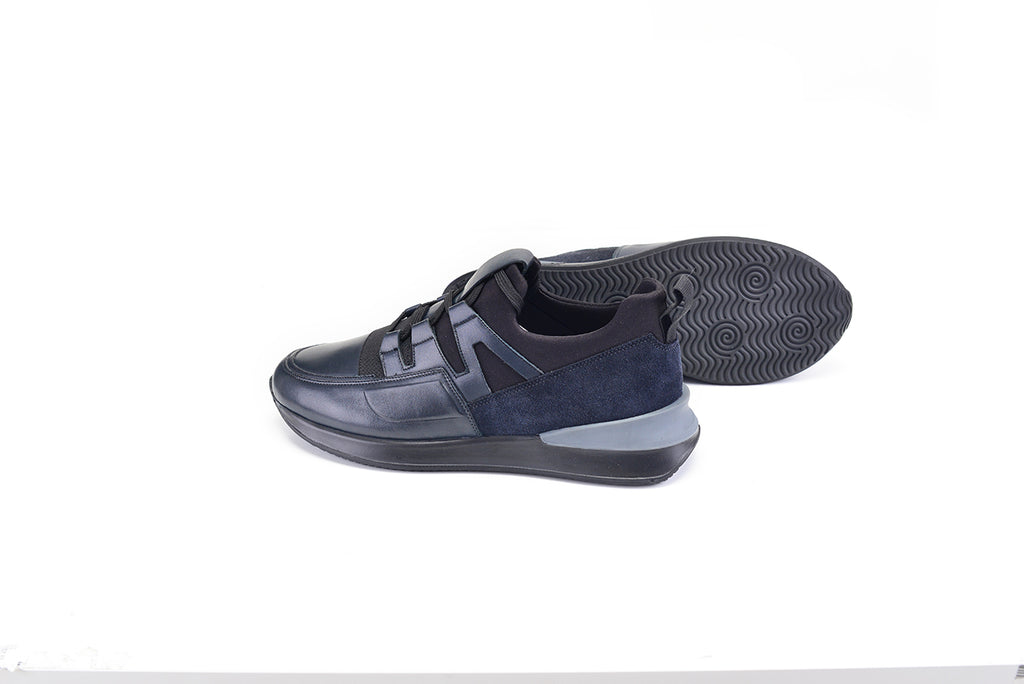 Pelle Line - 9571 Leather sneaker- Navy