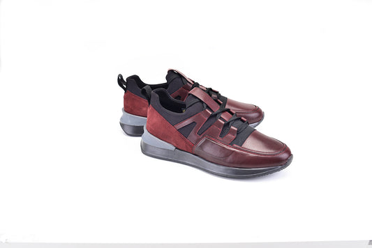 Pelle Line - 9571 Leather sneaker- Burgundy