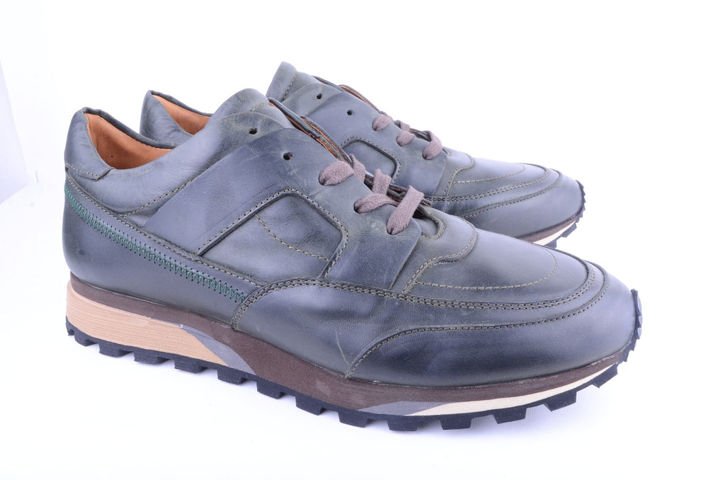 Pelle Line- 5753 Full Leather fashion Sneaker- Green