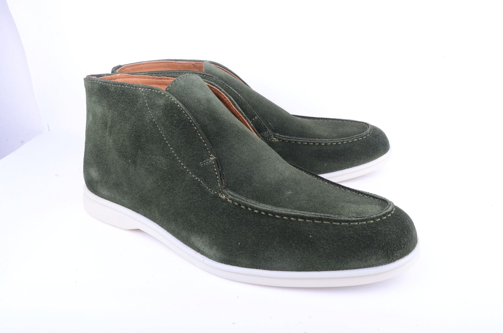 Pelle Line 3735 Suede half boot- Green
