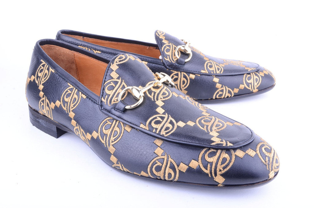 Pelle Line-  5983 Bit Buckle loafer -Navy