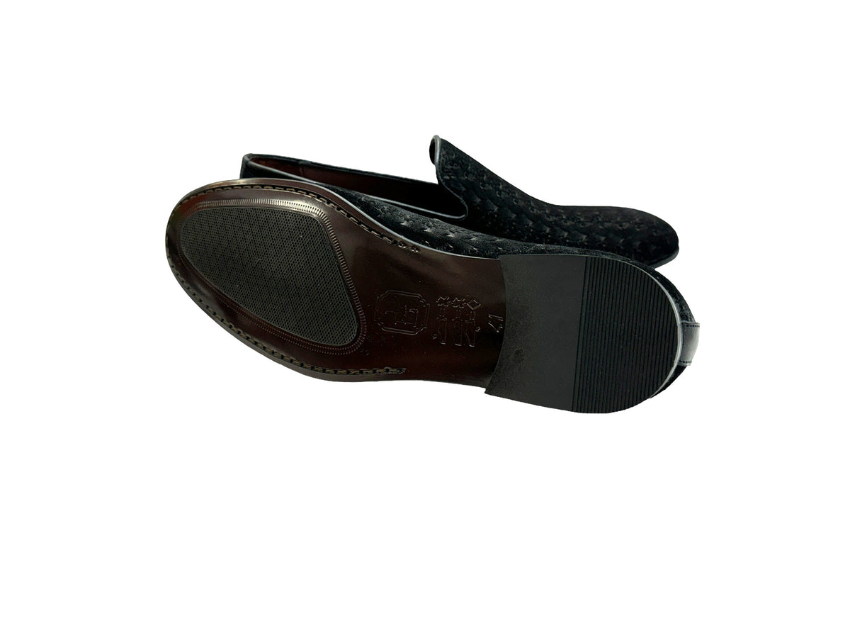 P000503 - Warren Loafer Black Suede