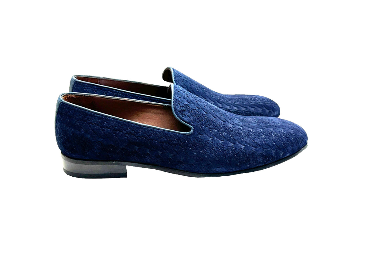 P000504 - Warren Loafer Navy Suede