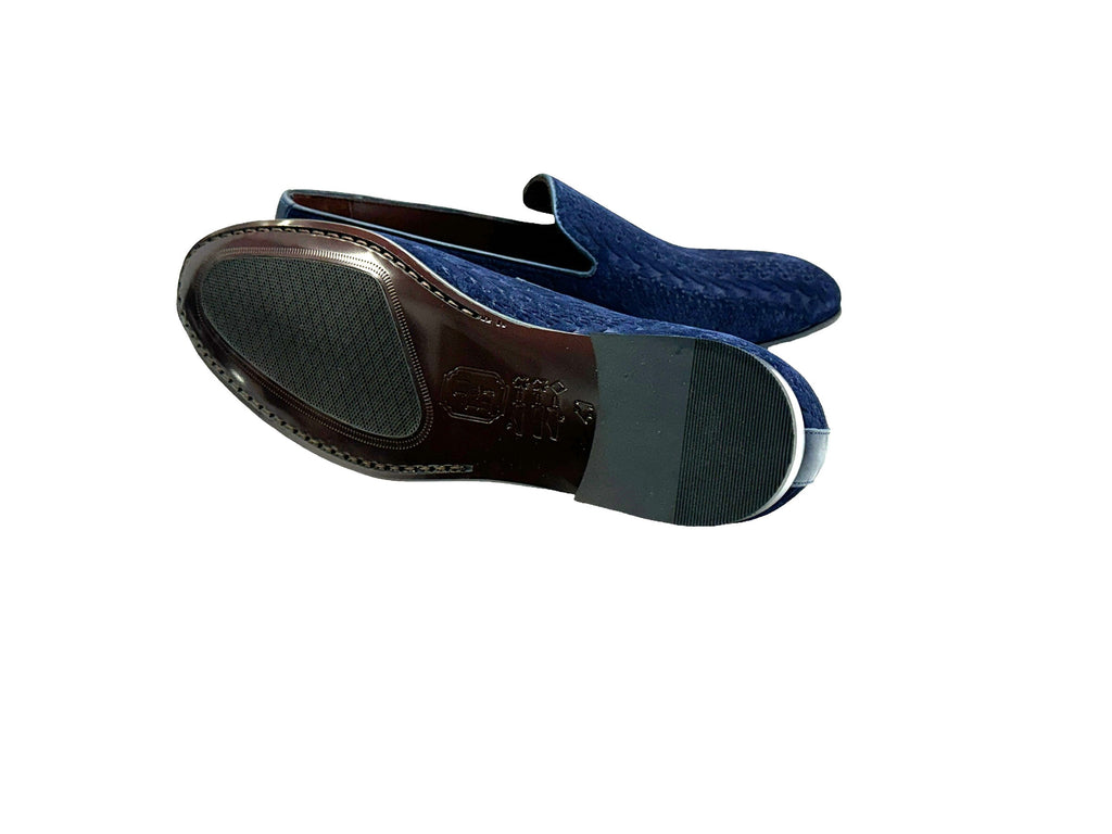 P000504 - Warren Loafer Navy Suede