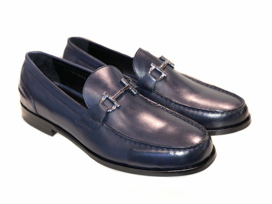 Pelle Line Exclusive 1140 Buckle Loafer - Navy