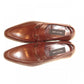 Pelle Line Exclusive 2996 Perforated Sides Bit Loafer - Brown