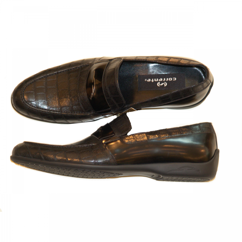 Corrente 4309 Laser Printed Comfort Loafer - Black
