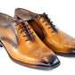 Corrente 5125 Medallion Toe Perforated Lace Up - Camel