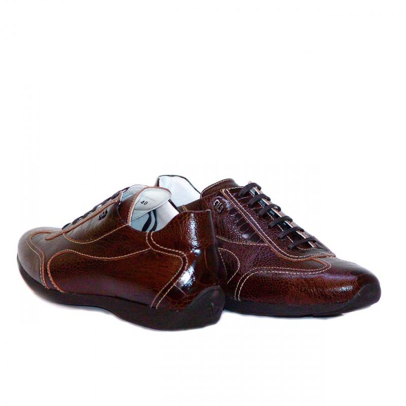 Aldo Brue K013 Genuine Ostrich Sneaker - Brown